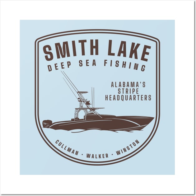 Smith Lake Deep Sea Fishing Wall Art by Alabama Lake Life